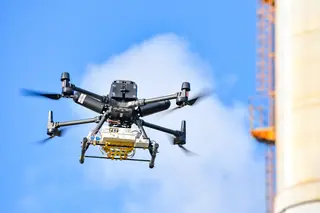 AUSEA drone at the Normandy refinery cogeneration unit