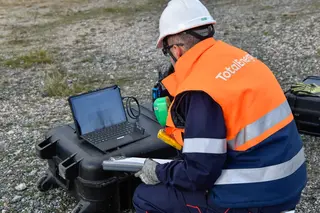 AUSEA drone at the Normandy refinery cogeneration unit